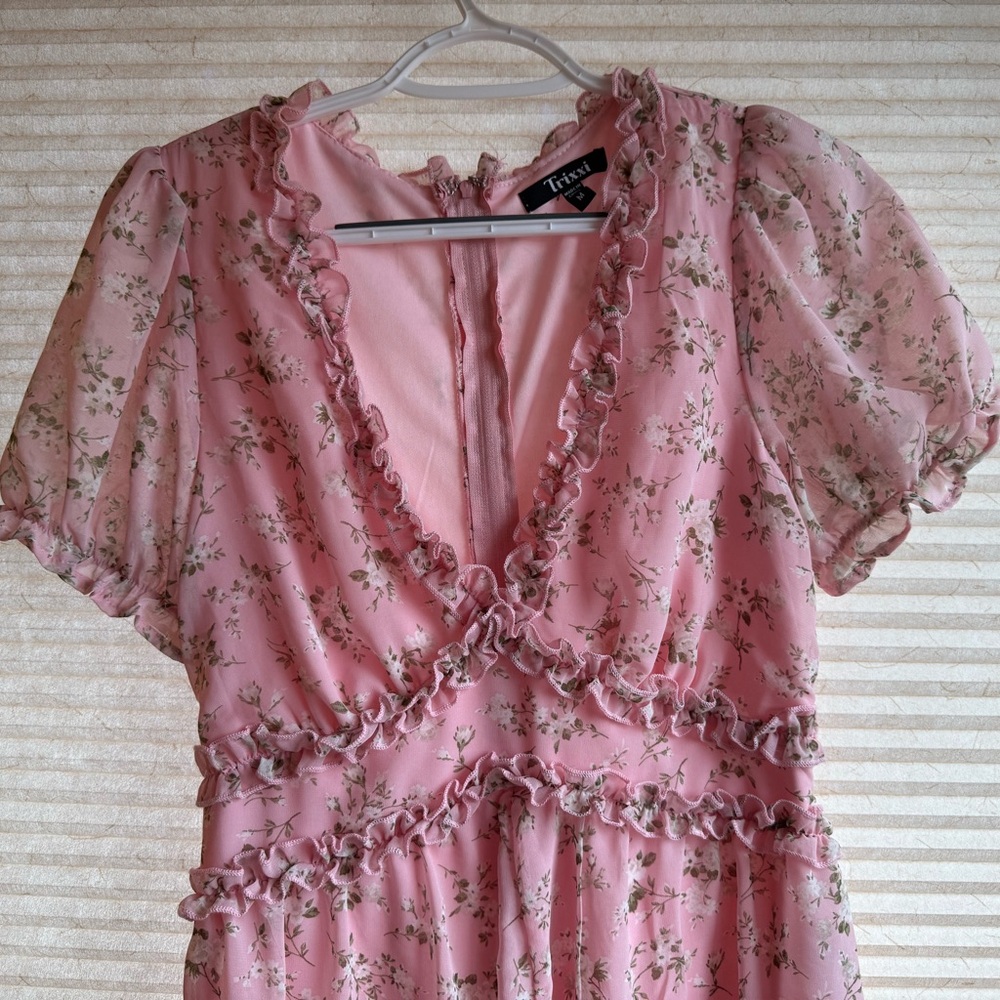 Pink Floral Romper